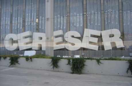 cereser logo aziendale scritta in polistirolo