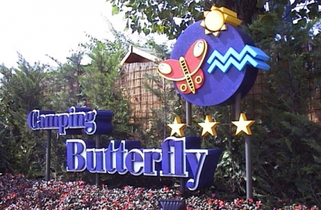 min logo in polistirolo camping butterfly