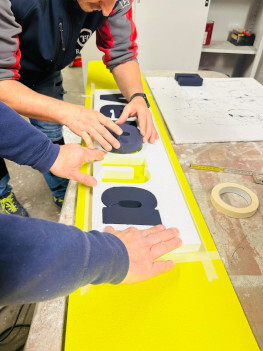 realizzazione scritta padel nuestro